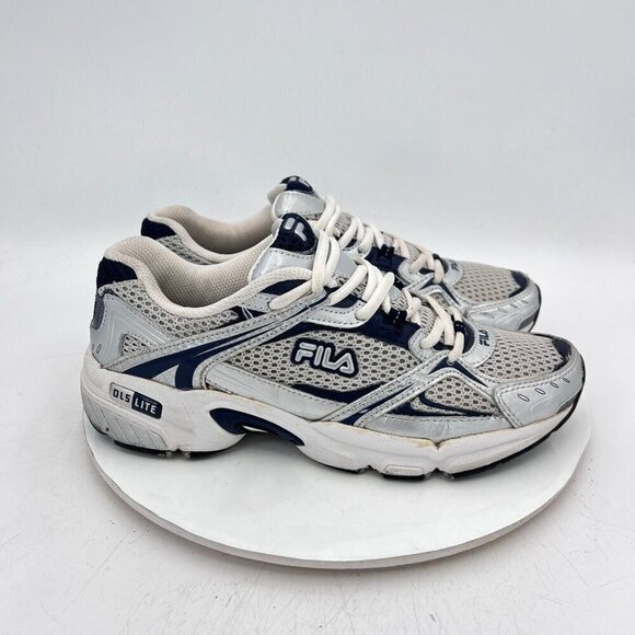 Fila DLS Lite Tytaneum Men Size 8.5 1SR090LZ-062 Silver Grey Black Training Shoe - Picture 4 of 11